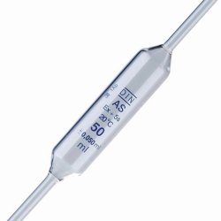 LLG-Volumetric pipettes, soda glass, class AS, 1 mark, blue graduated