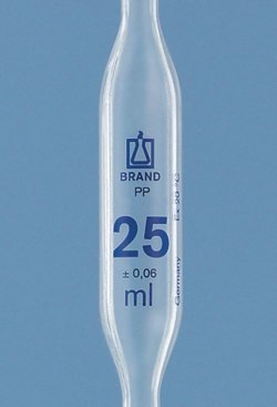 Volumetric pipettes, PP, 1 mark