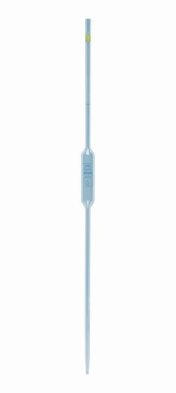 Volumetric pipettes Volac FORTUNA®, glass, class AS, 1 mark, blue graduation