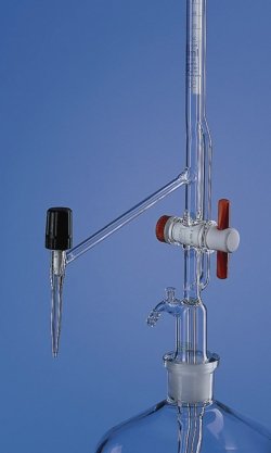 Automatic burettes, Pellet pattern, borosilicate glass 3.3, with stopcock, Class AS, without bottle