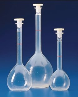 Flasks, volumetric, PMP (TPX)