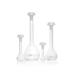 Volumetric flask DURAN®, class B, white graduated