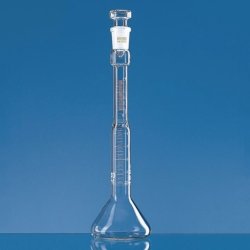 Volumetric flasks for determination of oil content, Silberbrand, Borosilicate glass 3.3