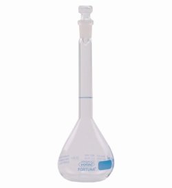 Volumetric Flasks Volac FORTUNA®, Borosilicate Glass 3.3, Class A, with Glass Stoppers