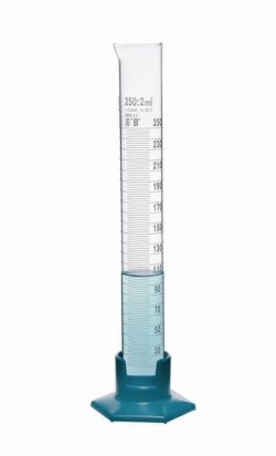 Measuring cylinders, Borosilicate glass 3.3, tall form, class B, white graduation