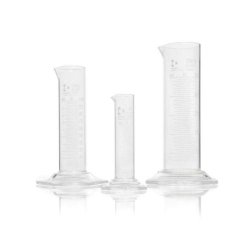 Measuring cylinders DURAN®, low form, class B, white graduations