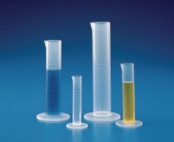 Measuring Cylinders, PP, Short Form, Moulded Graduations