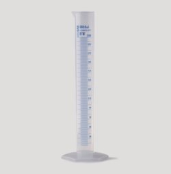 Measuring cylinders, PP, tall form, class B, blue graduated