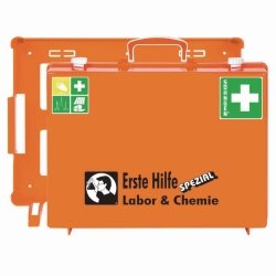 First Aid Kit Special for Laboratories and Chemistry