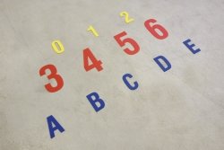 Floor markings DuraStripe® Supreme V, Letters