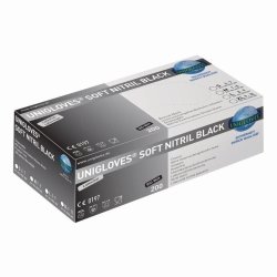 Disposable Gloves Soft Nitril black 200, Nitrile