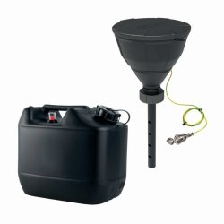 Disposal unit with safety funnel, V2.0, HDPE, electrostatic conductive