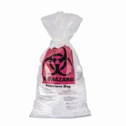 Autoclavable waste bags, biohazard, PP