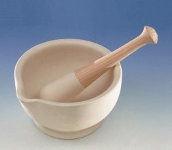 Mortar with pestle,Porcelain