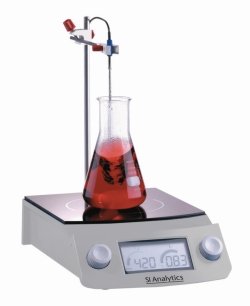 Magnetic stirrer with heating SLR, with glass ceramics plate